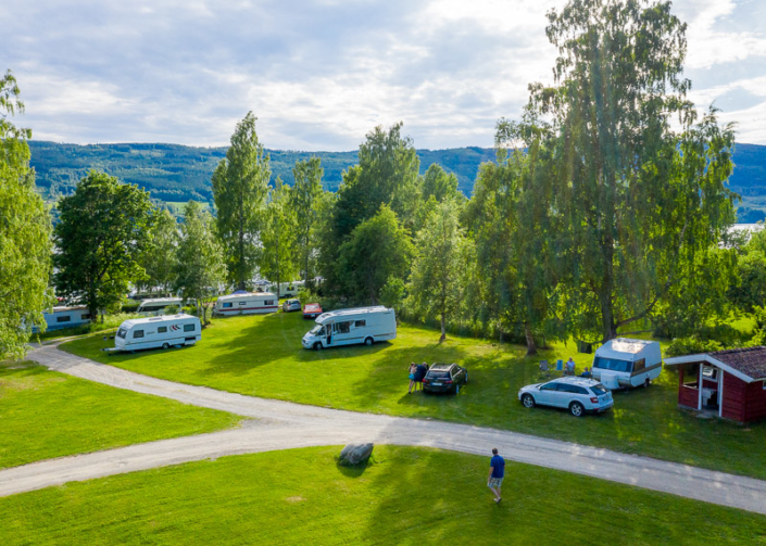 Lyngstrand Camping ved Randsfjorden